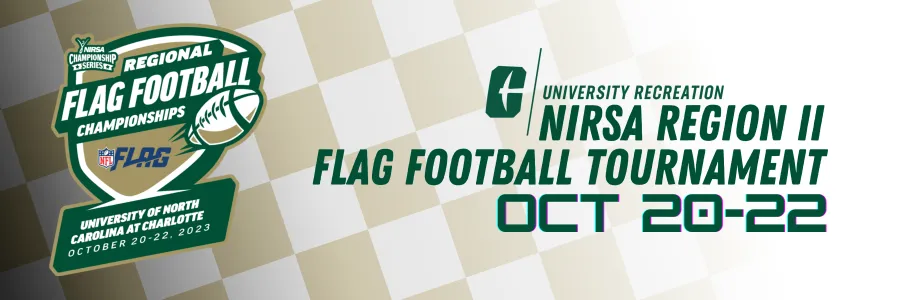 Register now for the NIRSA Region II Flag Football Tournament Oct 20th-22nd!
